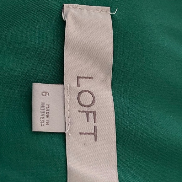 Loft Emerald Green Floral Printed Romper - Picture 5 of 7